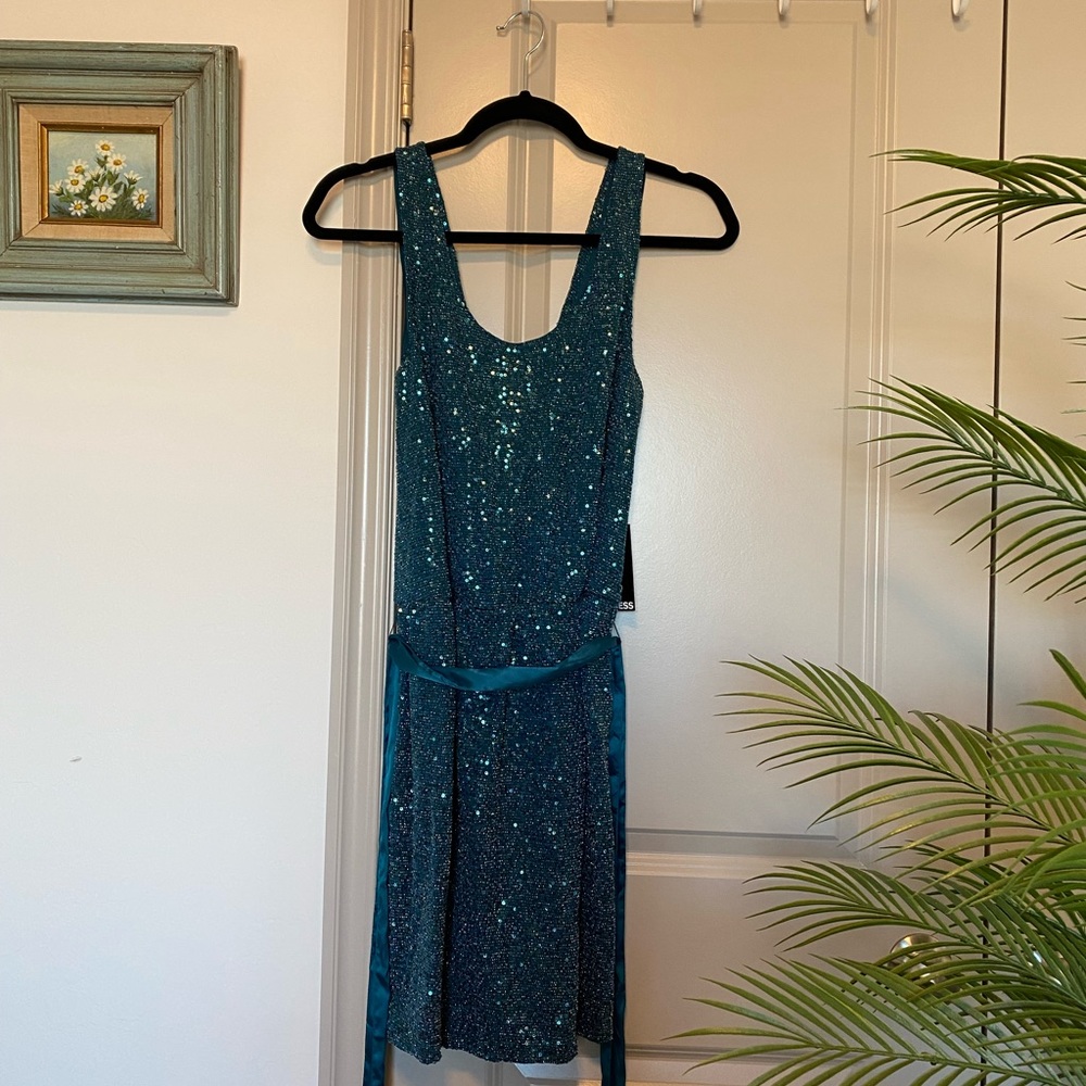 Express Sequined Cocktail Dress